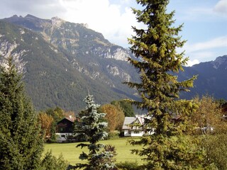 Aussicht vom Balkon - Gartenseite