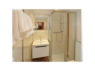 Badezimmer im Bergblick Zimmer