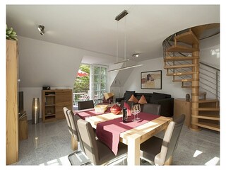 Vakantieappartement Balmer See Woonkamer 16
