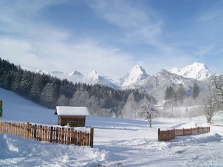 Winterparadies beim Haus