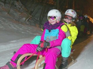 Rodeln im Winter