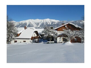Winterblick auf den Hof