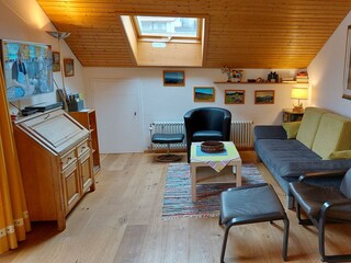 Wohnzimmer mit Schlafcouch