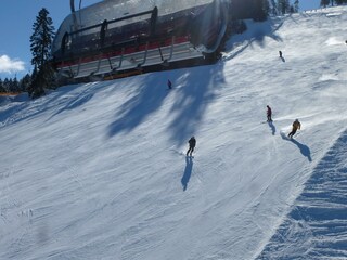 Fluh schwarze Abfahrt