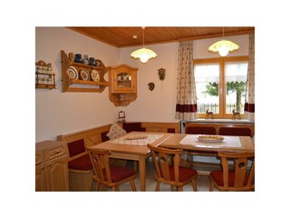 Die große Wohnküche im Ferienhaus Tschernitz