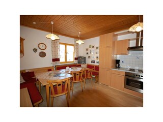 Die große Wohnküche im Erdgeschoss