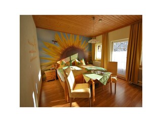 Das Sonnenblumenzimmer im Ferienhaus Tschernitz