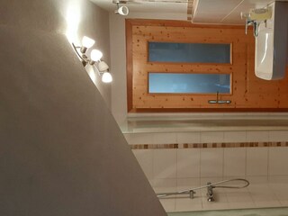Das Badezimmer im 2. Stock Ferienhaus Tschernitz