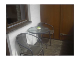 Sitzgelegenheit am Balkon