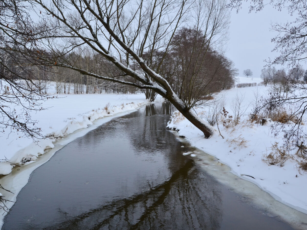 winterliche Atmosphäre mit Schnee