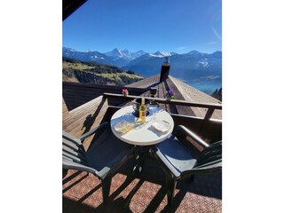 Balkon mit wunderschöner Aussicht