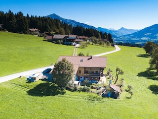 Vogelperspektive Richtung Osten (Kitzbüheler Horn)