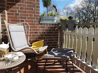 Der sonnige Balkon