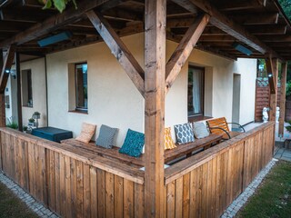 Veranda mit Heizstrahlern / Veranda with radiant heater