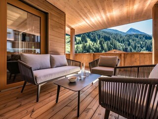 Terrasse Appartement Hintertuxer Gletscher