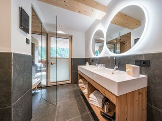 Bad mit Sauna Appartement Hintertuxer Gletscher