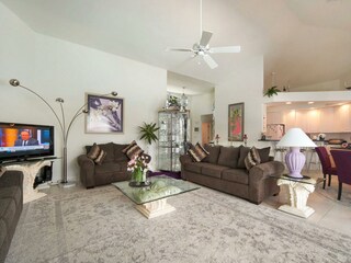 Wohnbereich der Ferienvilla in Cape Coral, FL