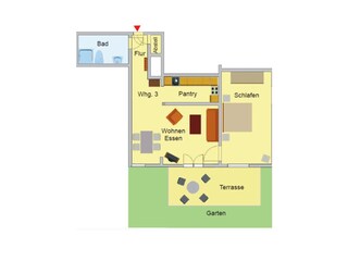 Wohnung mit Terrasse
