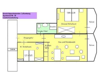 Vakantieappartement Callantsoog Grondplan 40