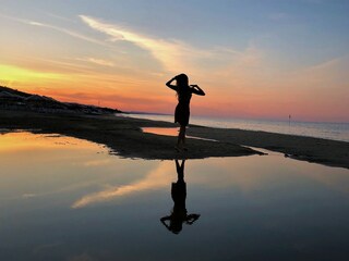 Sunset on the beach