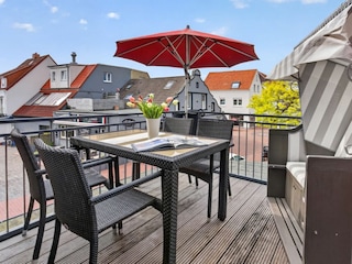 Norderney / Haus Lehmann Wester Stuuv - Balkon