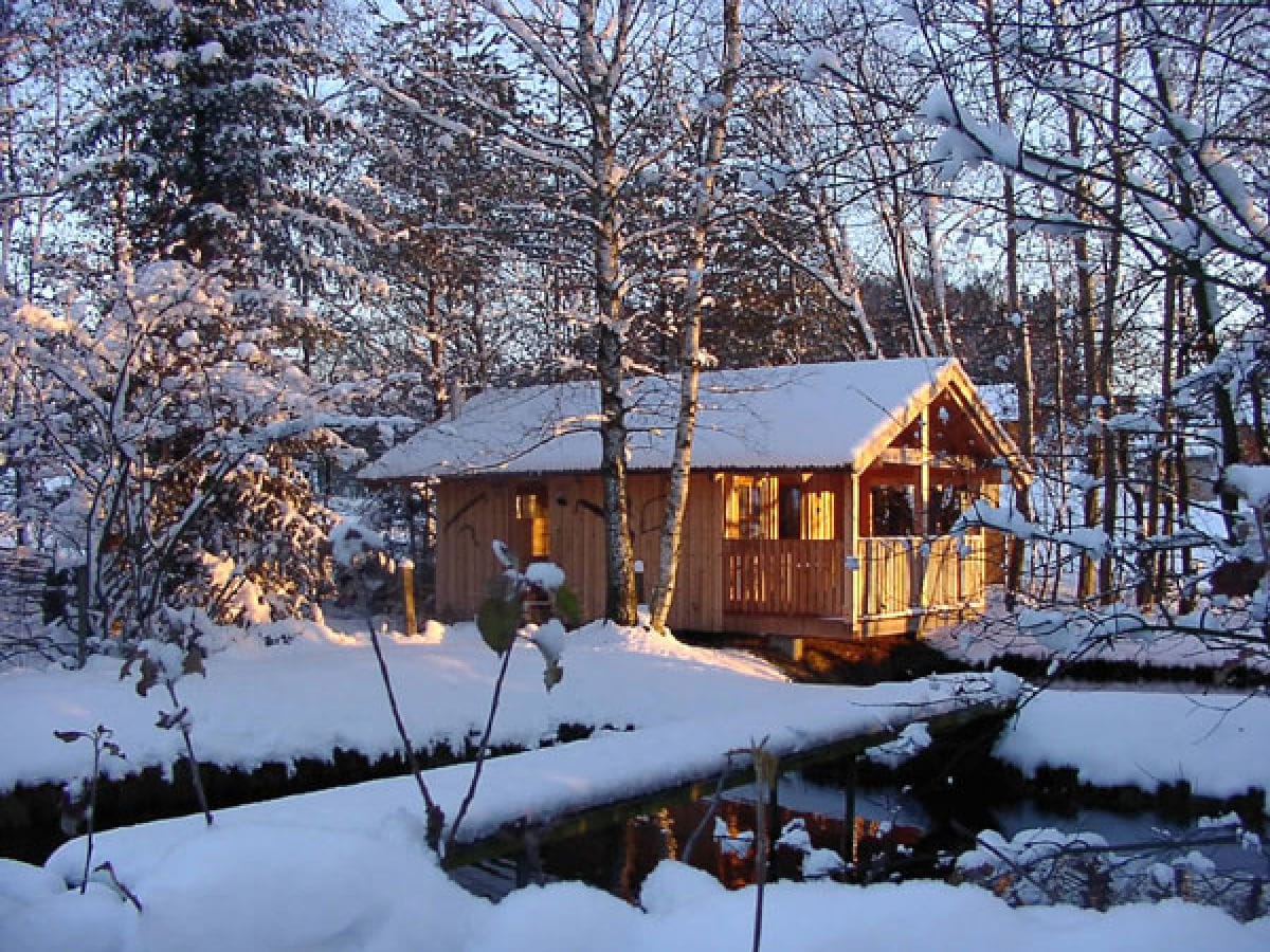 Winter bei der Blockhütte