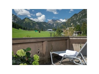 Blick vom Balkon in den Naturpark Karwendel