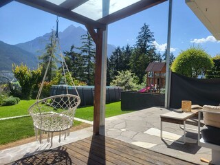 Terrasse Ferienwohnung Gletscherblick