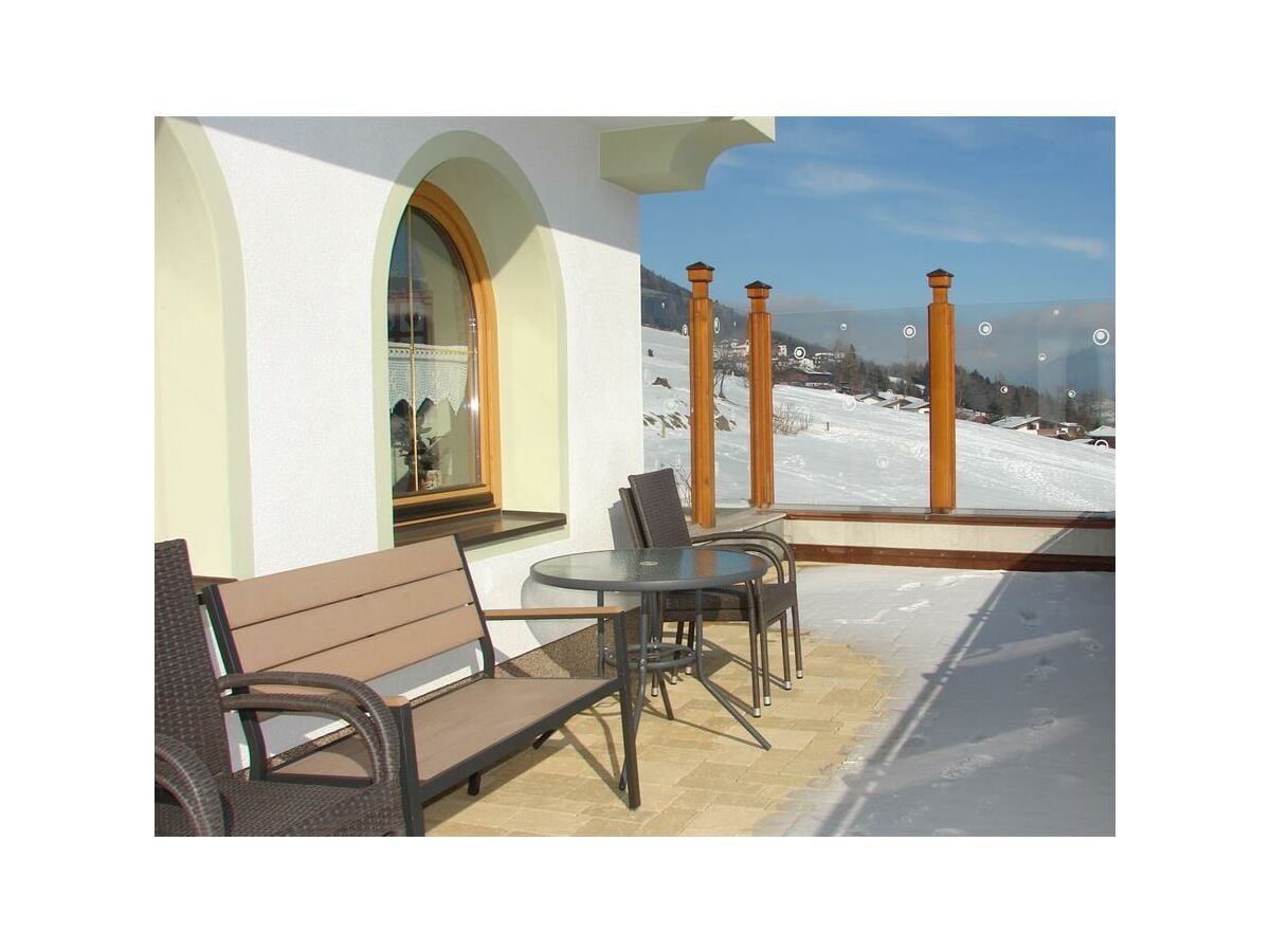 Ferienwohnung Josef Leitgeb Terrasse Winter