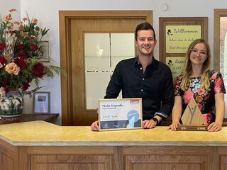 Rosenhof Auszeichnung zum "Charmanten" Hotel 2022