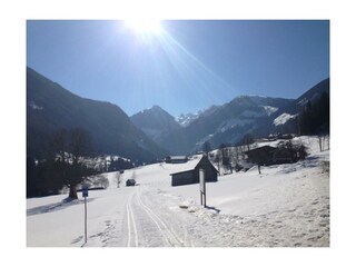 Langlaufloipe im Obertal
