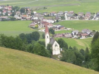 Blick zum Ferienhaus