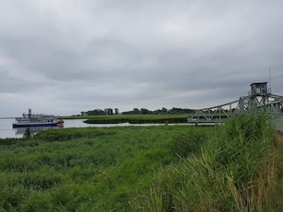 Raddampfer an der Meiningenbrücke