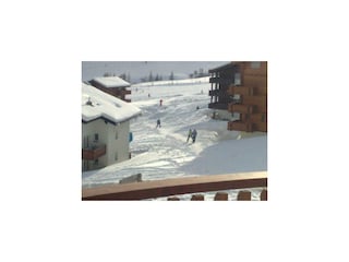 Skifahren zum Haus
