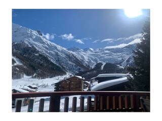 Aussicht Balkon süd Winter