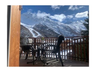 Aussicht Südbalkon Winter