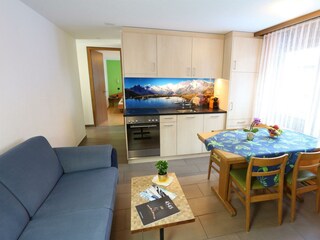 Küche und Wohnbereich