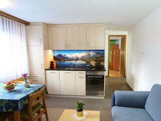 Küche und Wohnbereich