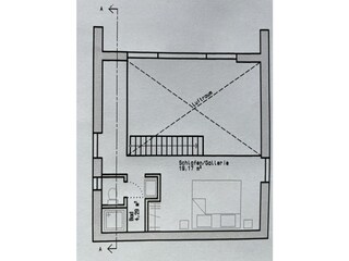 Obergeschoss 20 m² Galerie, Schlafzimmer, Badezimmer/WC