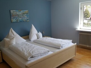 blaues Schlafzimmer