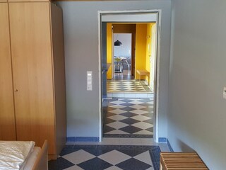 Blick zum Wohnzimmer