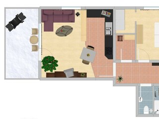 Grundriss Appartment