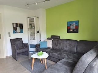 Die Sitzgruppe im Wohn- und Esszimmer
