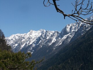 View of the Bergell mountains from Soglio