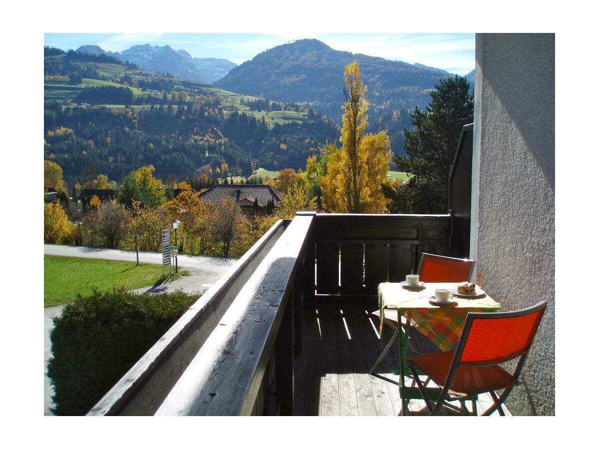 Ferienapartment AICH - Balkon mit Aussicht