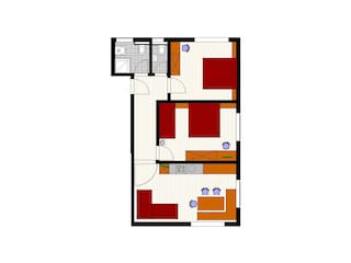 Vakantieappartement Schröcken Grondplan 4