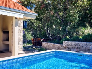 Villa Nerežišća Buitenaudio-opname 12