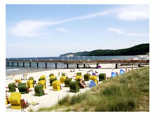 Strand neben der Seebrücke Binz
