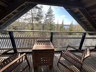 Blick vom oberen Balkon