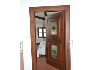 Blick in das Schlafzimmer